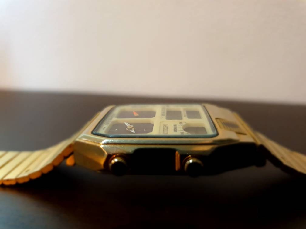 Citizen Digi Ana gold Vintage watch