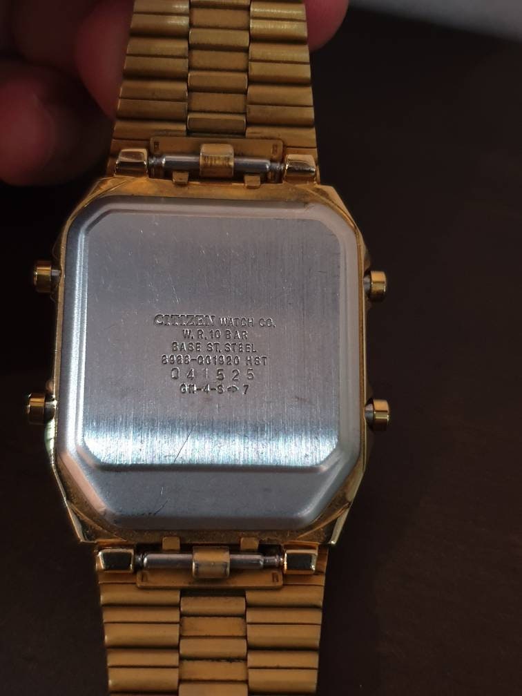 Citizen Digi Ana gold Vintage watch